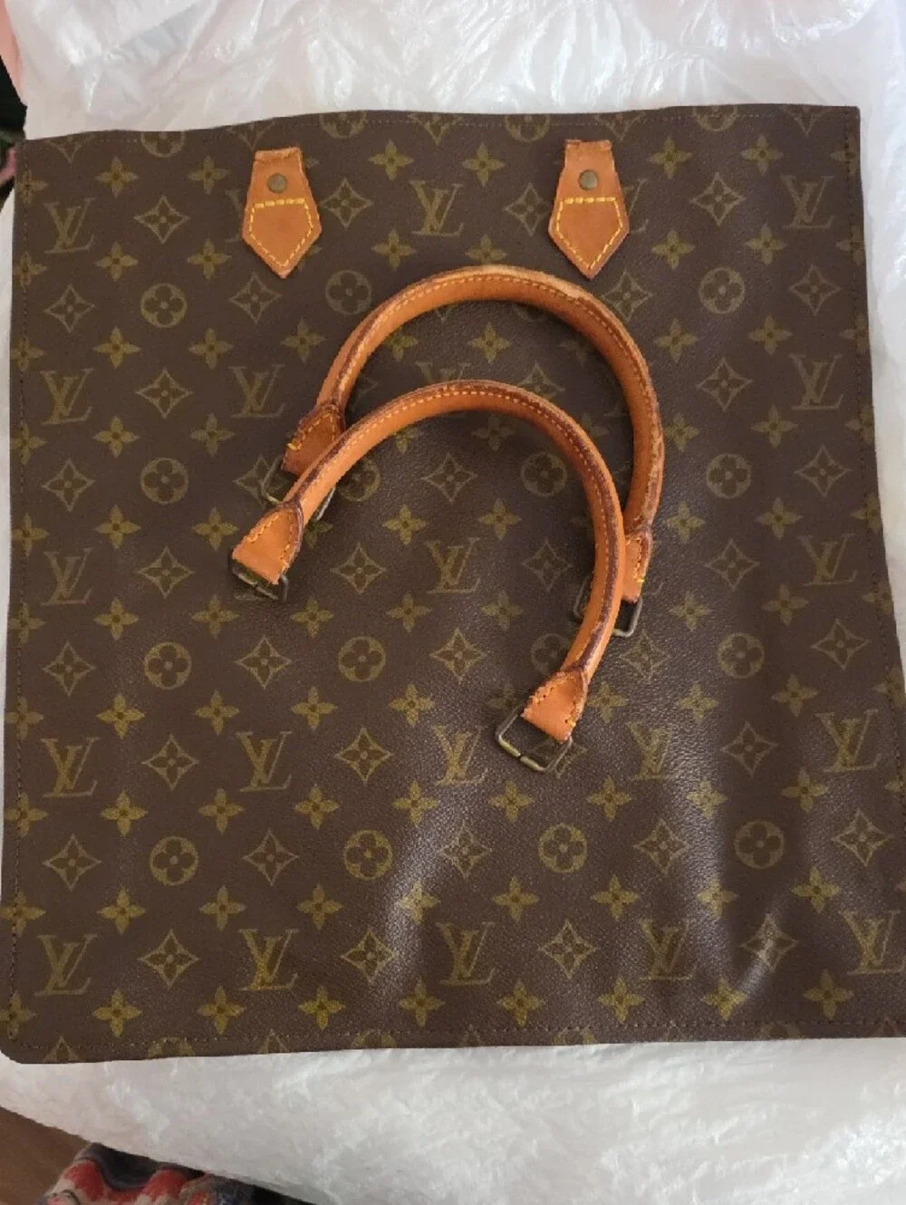 Louis Vuitton Monogram Canvas Shopper Tote - Brown & Tan